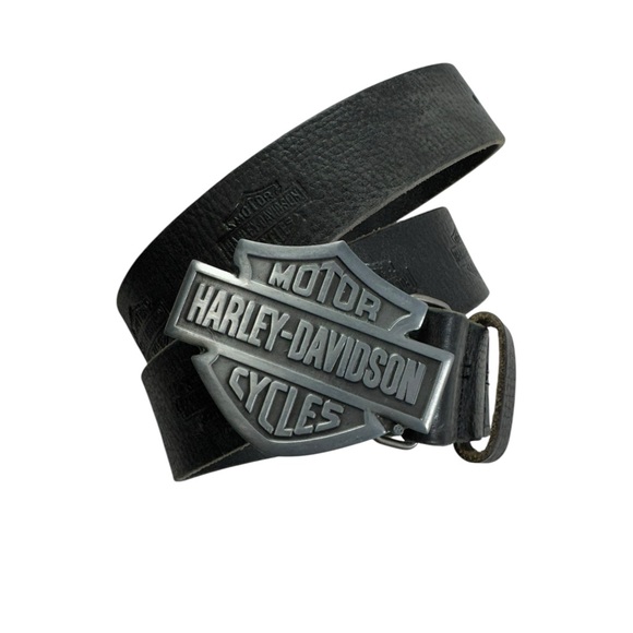 Vintage Harley Davidson leather belt size 32 - Picture 1 of 9